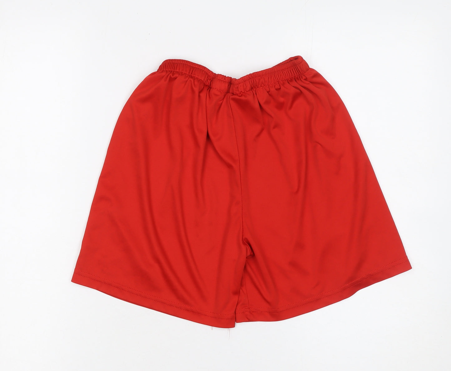 Nike Boys Red Athletic Football Shorts Size 164 Breathable Activewear