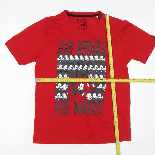 Status Quo Boys Red Felix the Cat Graphic XL T-Shirt