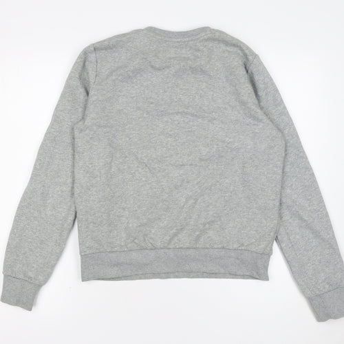 Converse Men's Grey Crew Neck Pullover Sweatshirt Size M