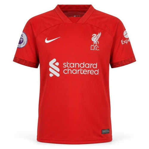 Nike Boys Red Liverpool FC Dri-FIT Football Jersey T-Shirt Size 176