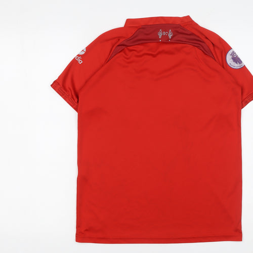 Nike Boys Red Liverpool FC Dri-FIT Football Jersey T-Shirt Size 176