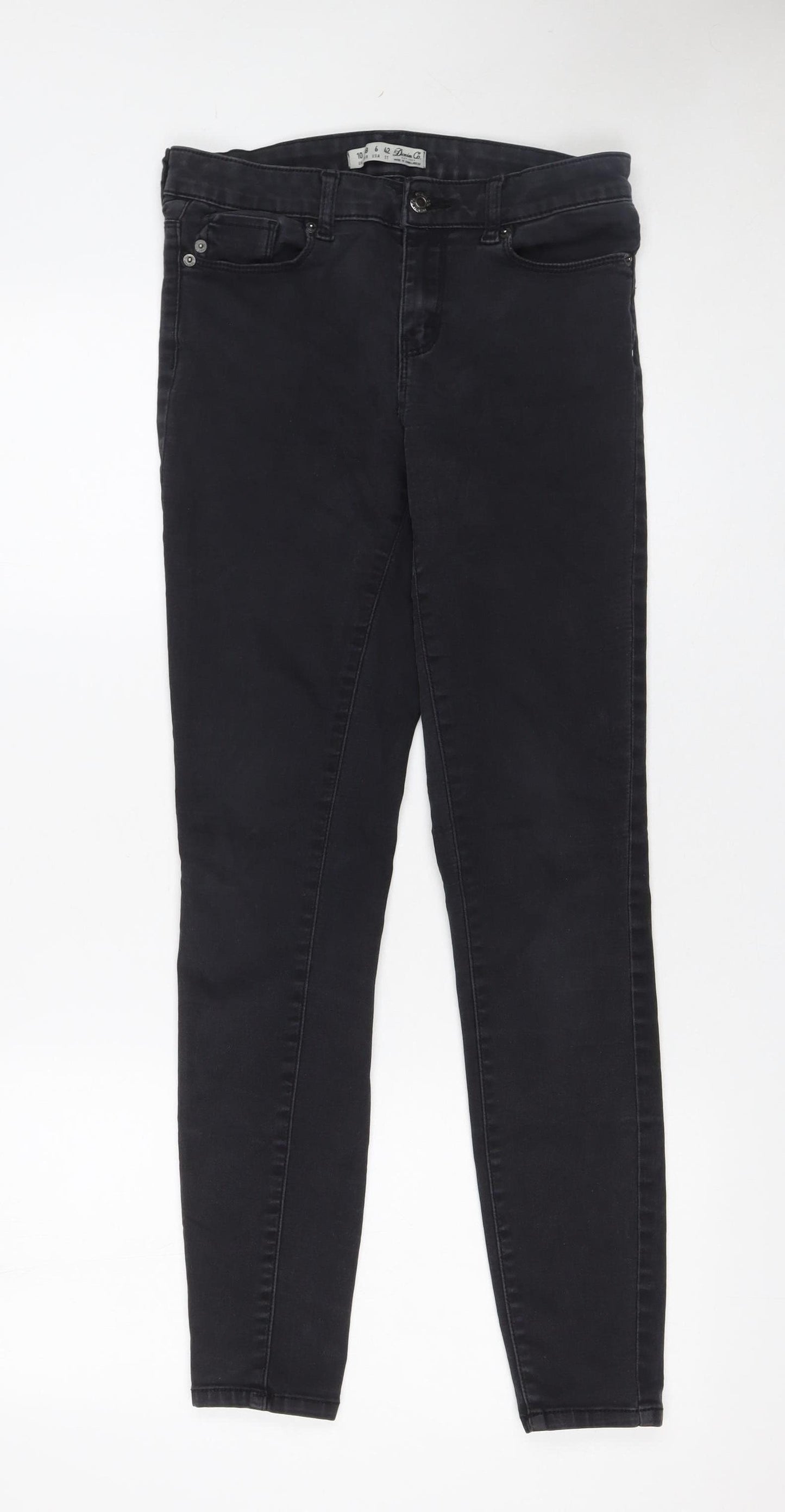 Denim Co Womens Black Size 10 Skinny Jeans Stretch
