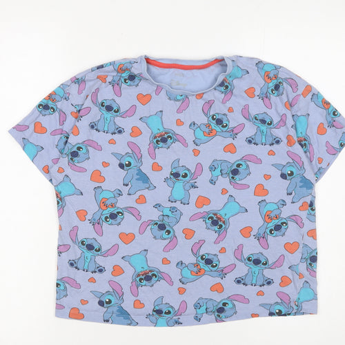 Marks and Spencer Girls Purple Stitch Disney T-Shirt 10-11 Years