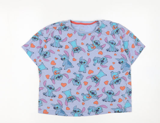 Marks and Spencer Girls Purple Stitch Disney T-Shirt 10-11 Years