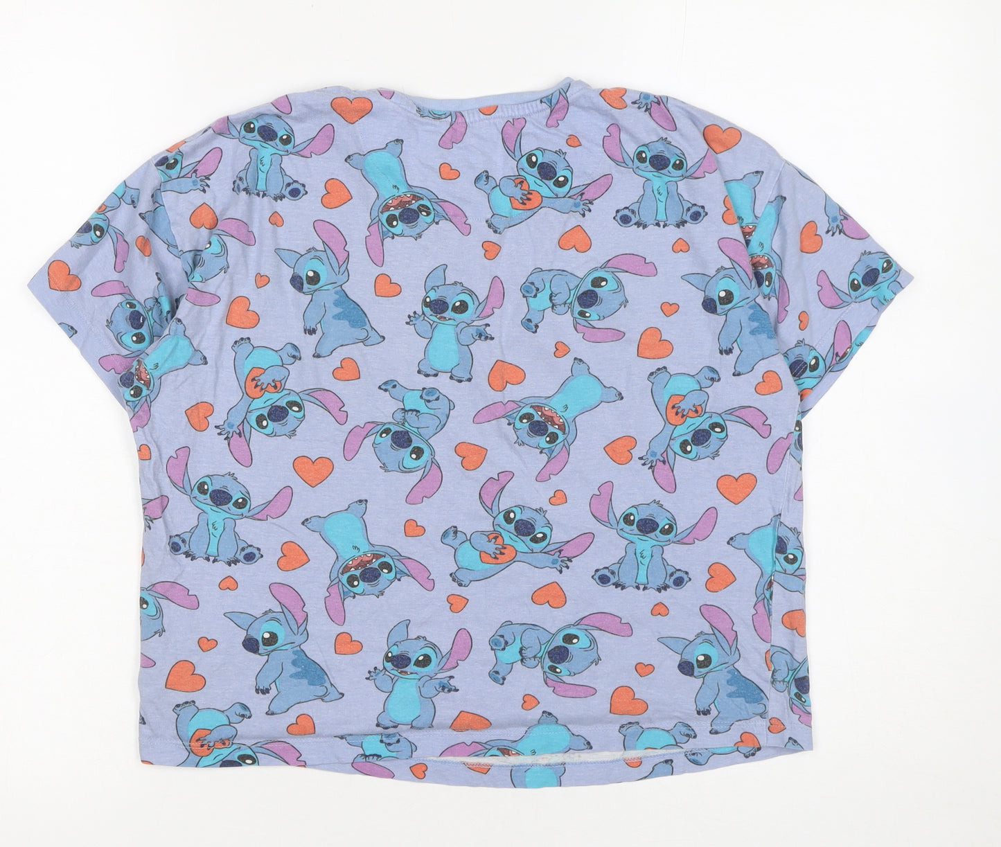 Marks and Spencer Girls Purple Stitch Disney T-Shirt 10-11 Years