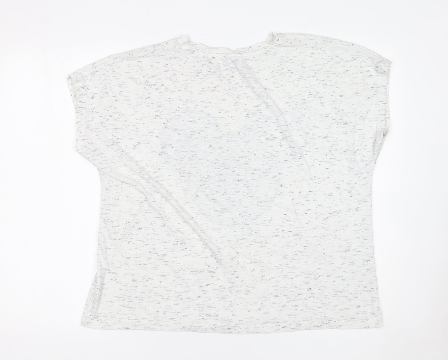 Disney Women White Mickey Mouse Web Print Relaxed T-Shirt Size 20