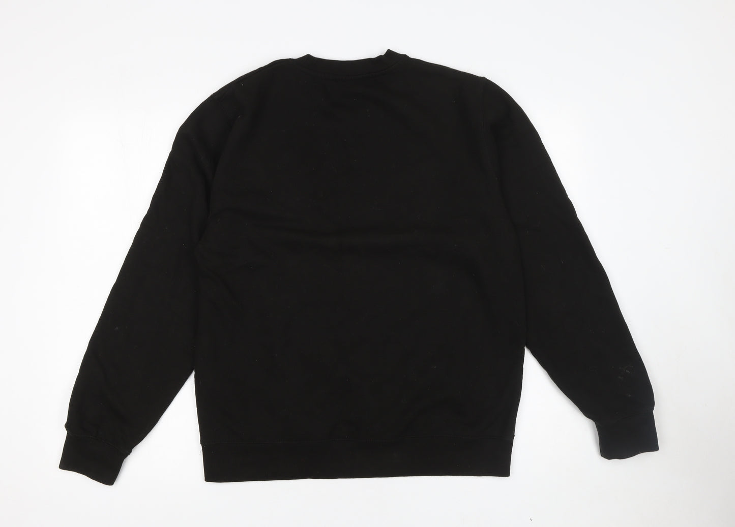 AWDis Men's Black Santa Biker Christmas Sweatshirt M