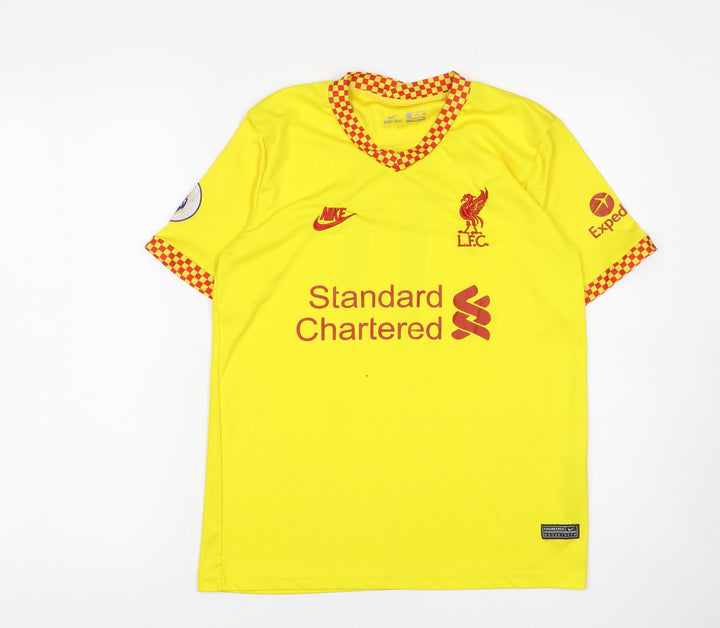 Nike Boys Yellow Liverpool FC Football Jersey 16 Years Athletic Fit