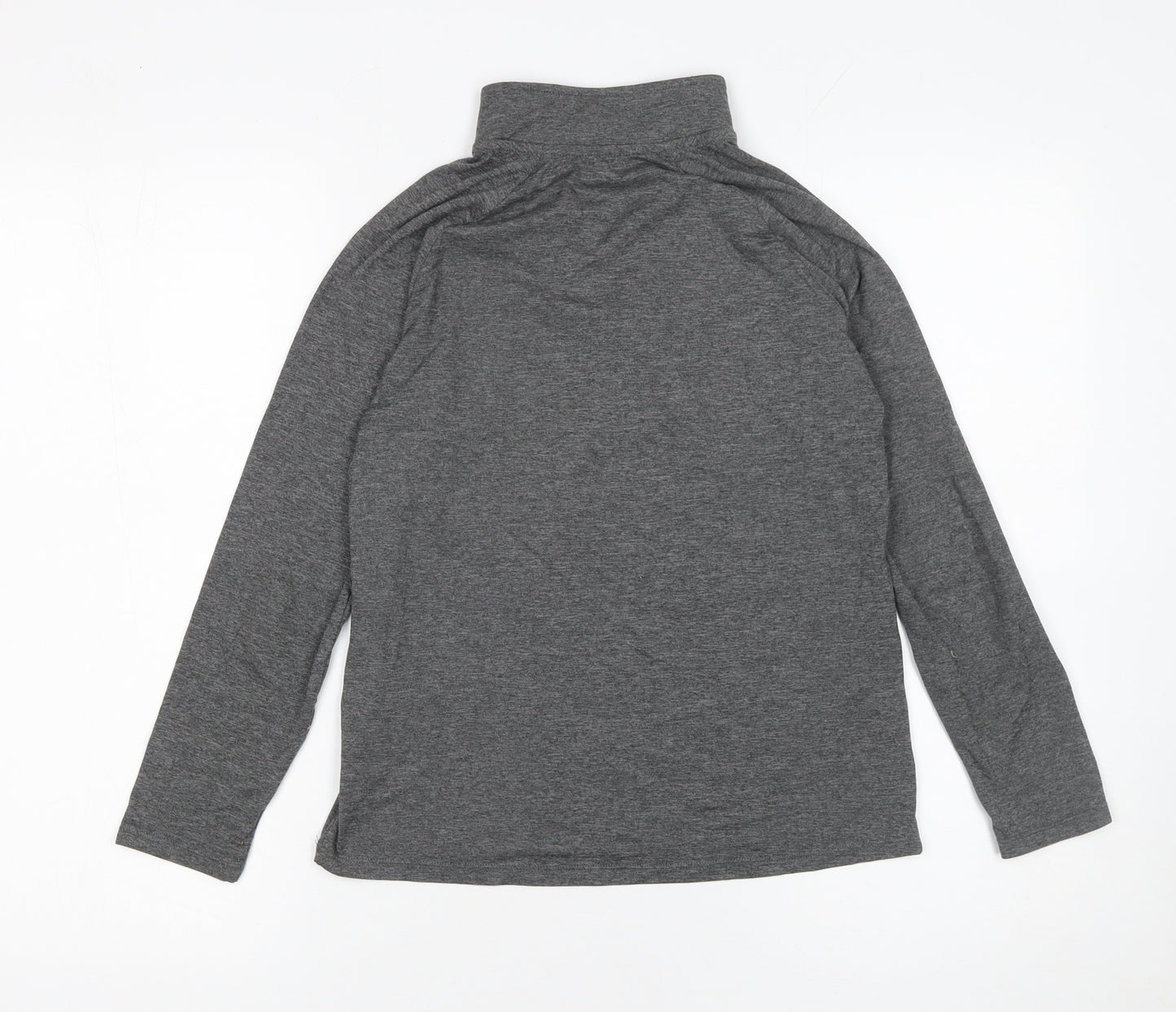 St. Bernard Boys Grey 10-11 Years 1/4 Zip Lightweight Sweatshirt