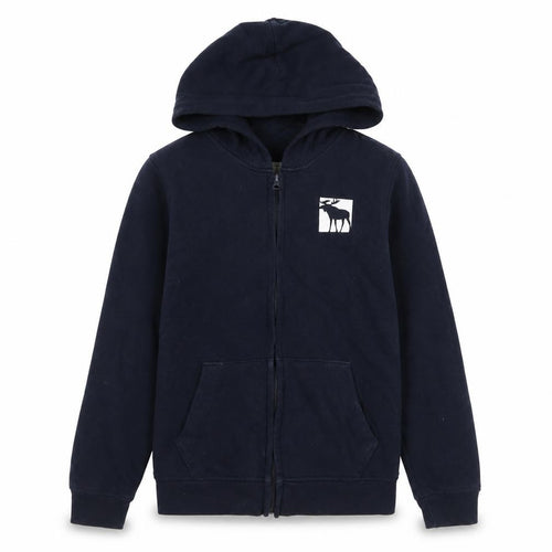 Abercrombie Kids Boys Black Full Zip Fleece Hoodie 11-12 Years