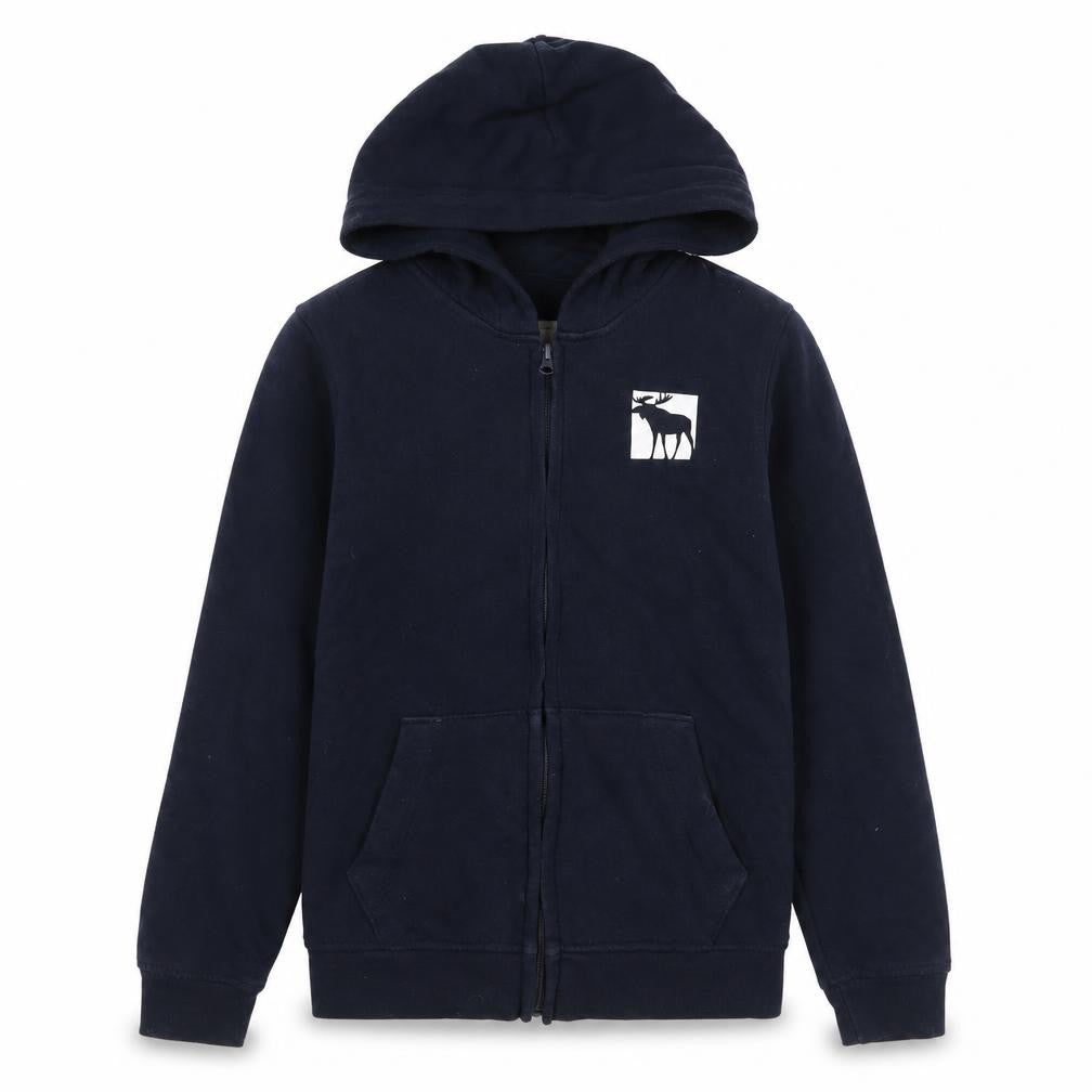 Abercrombie Kids Boys Black Full Zip Fleece Hoodie 11-12 Years