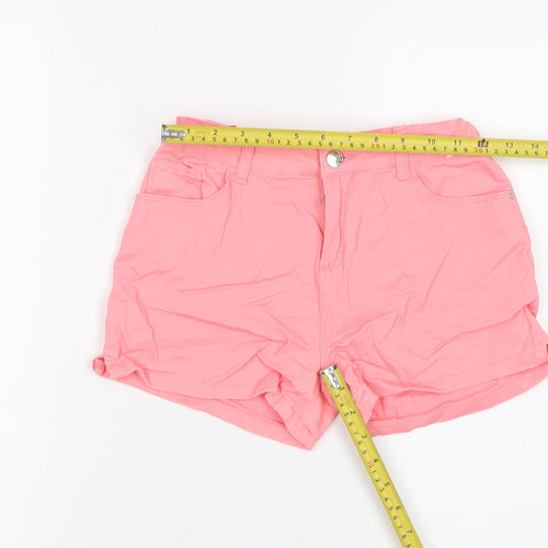 Denim Co Girls Pink Cotton Stretch Chino Shorts 12-13 Years 158cm