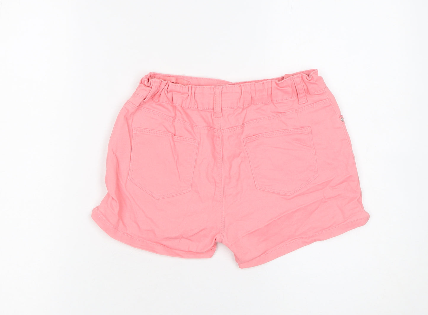Denim Co Girls Pink Cotton Stretch Chino Shorts 12-13 Years 158cm