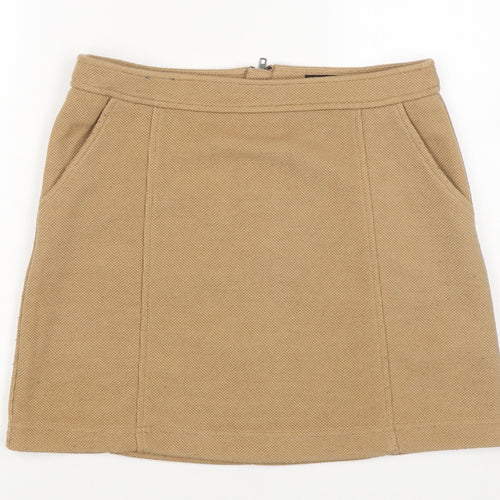 New Look Women's Beige Size 12 Short Knit Pencil Skirt
