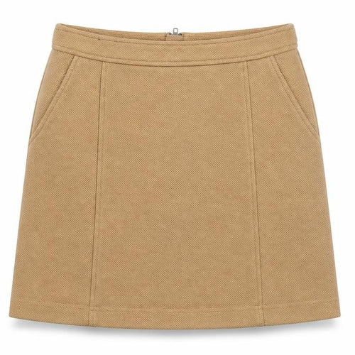 New Look Women's Beige Size 12 Short Knit Pencil Skirt