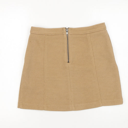 New Look Women's Beige Size 12 Short Knit Pencil Skirt