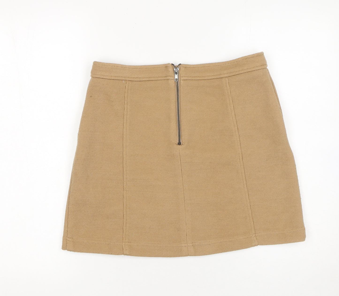 New Look Women's Beige Size 12 Short Knit Pencil Skirt