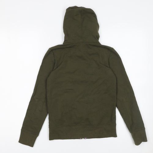 O'Neill Boys Green Full Zip Hoodie 10 Years Cotton Jersey Casual
