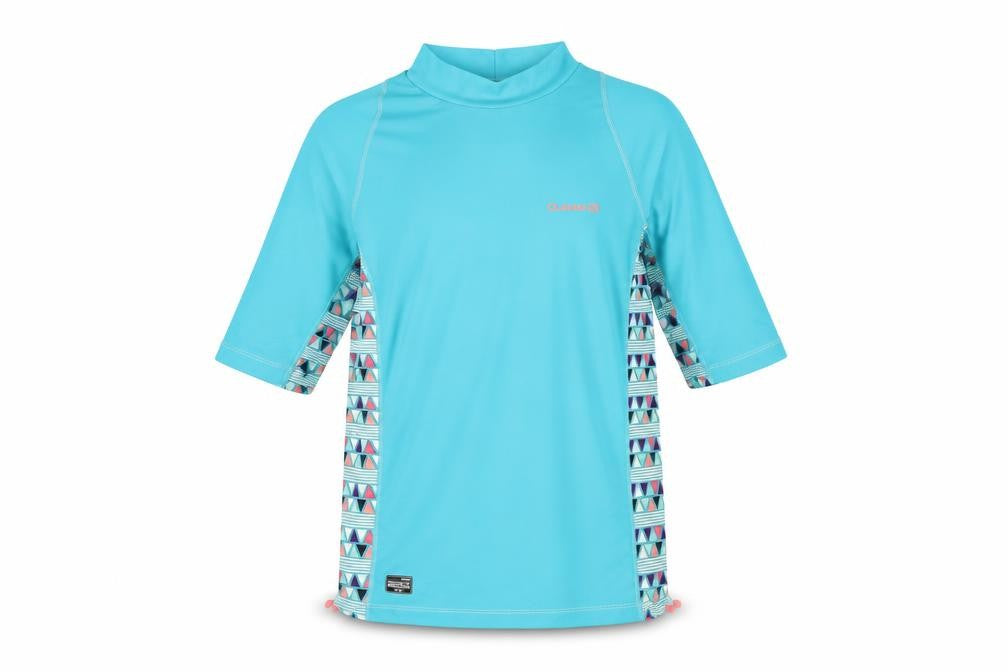 Olaian Girls Blue UV Protection Rash Guard T-Shirt 14 Years Summer Top
