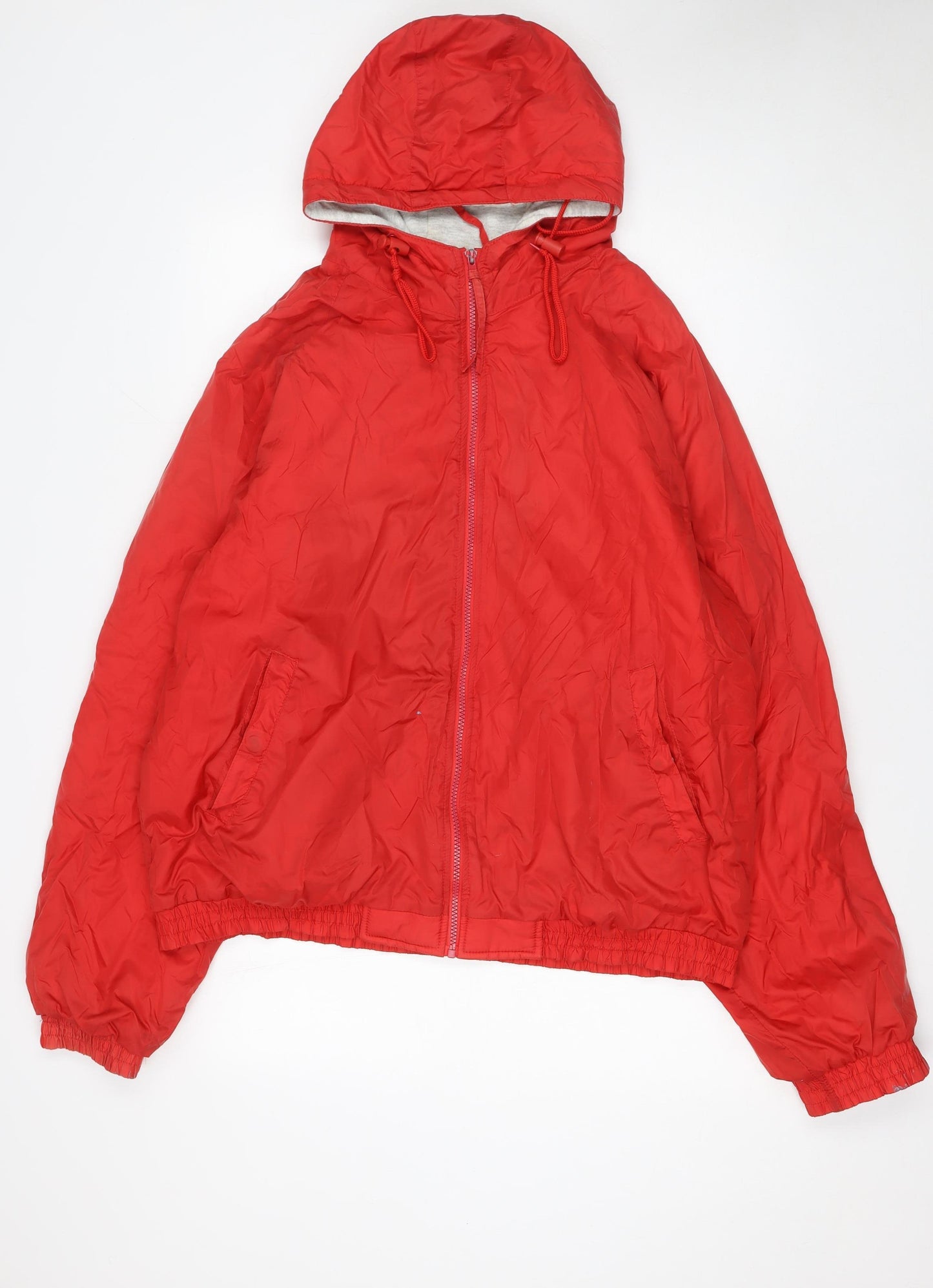 Colorado Textile Mens Red XL Hooded Windbreaker Jacket