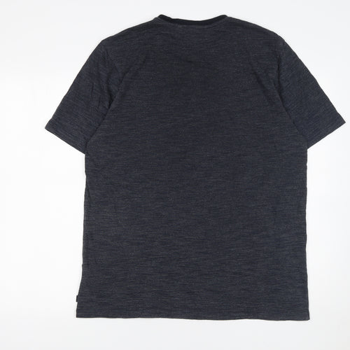 Diesel Men’s Black Logo Crew Neck Short Sleeve T-Shirt Size L