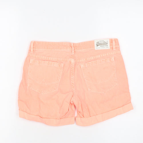 Superdry Women’s Orange 24in Chino Shorts 100% Cotton Vintage Style