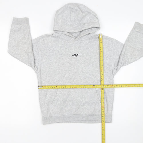 Next Boys Grey Pullover Hoodie 8 Years Cotton Blend Casual Sweatshirt