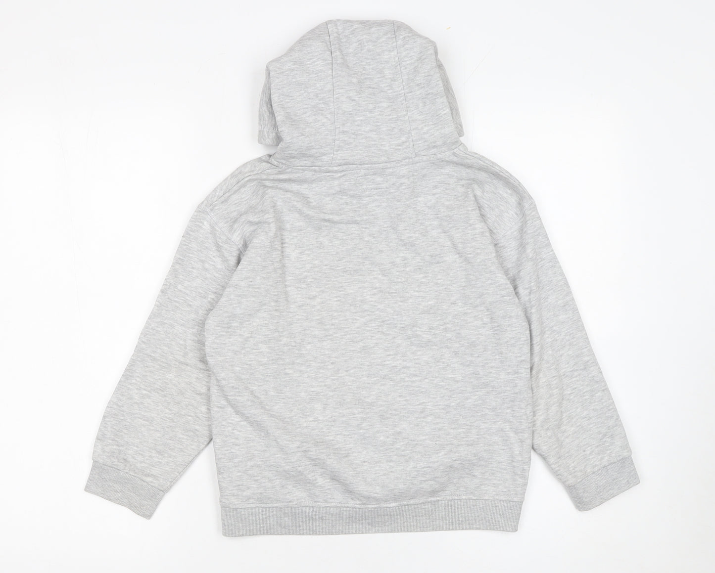 Next Boys Grey Pullover Hoodie 8 Years Cotton Blend Casual Sweatshirt