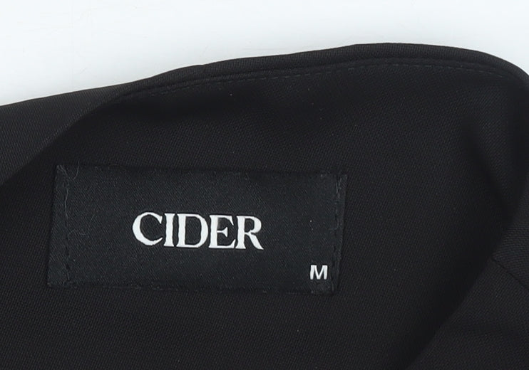Cider Women's Black Tuxedo Style Waistcoat Size M