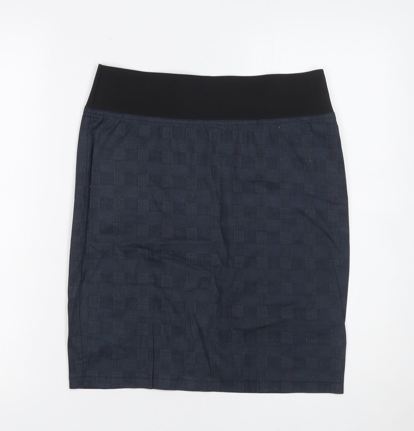 Jobis Women Blue Cotton Stretch Pencil Skirt Size 14