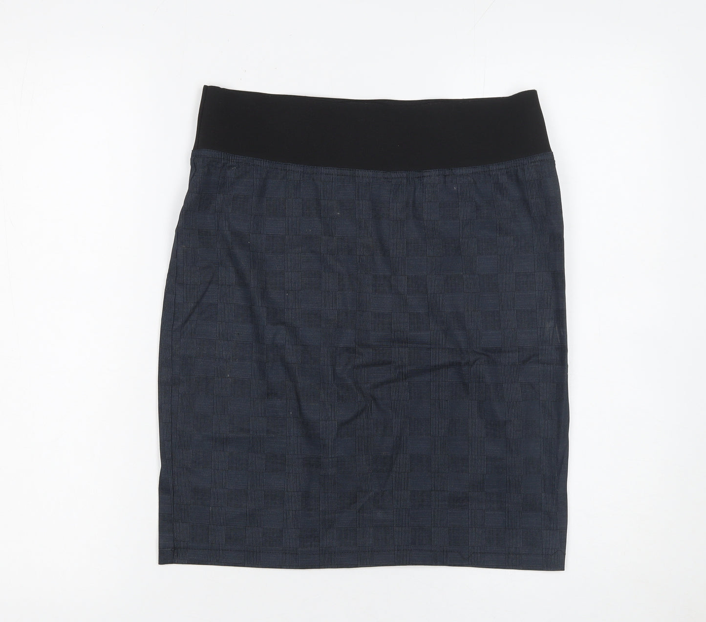 Jobis Women Blue Cotton Stretch Pencil Skirt Size 14