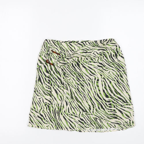 Zara Women’s Multicoloured Animal Print Wrap Skirt Size S