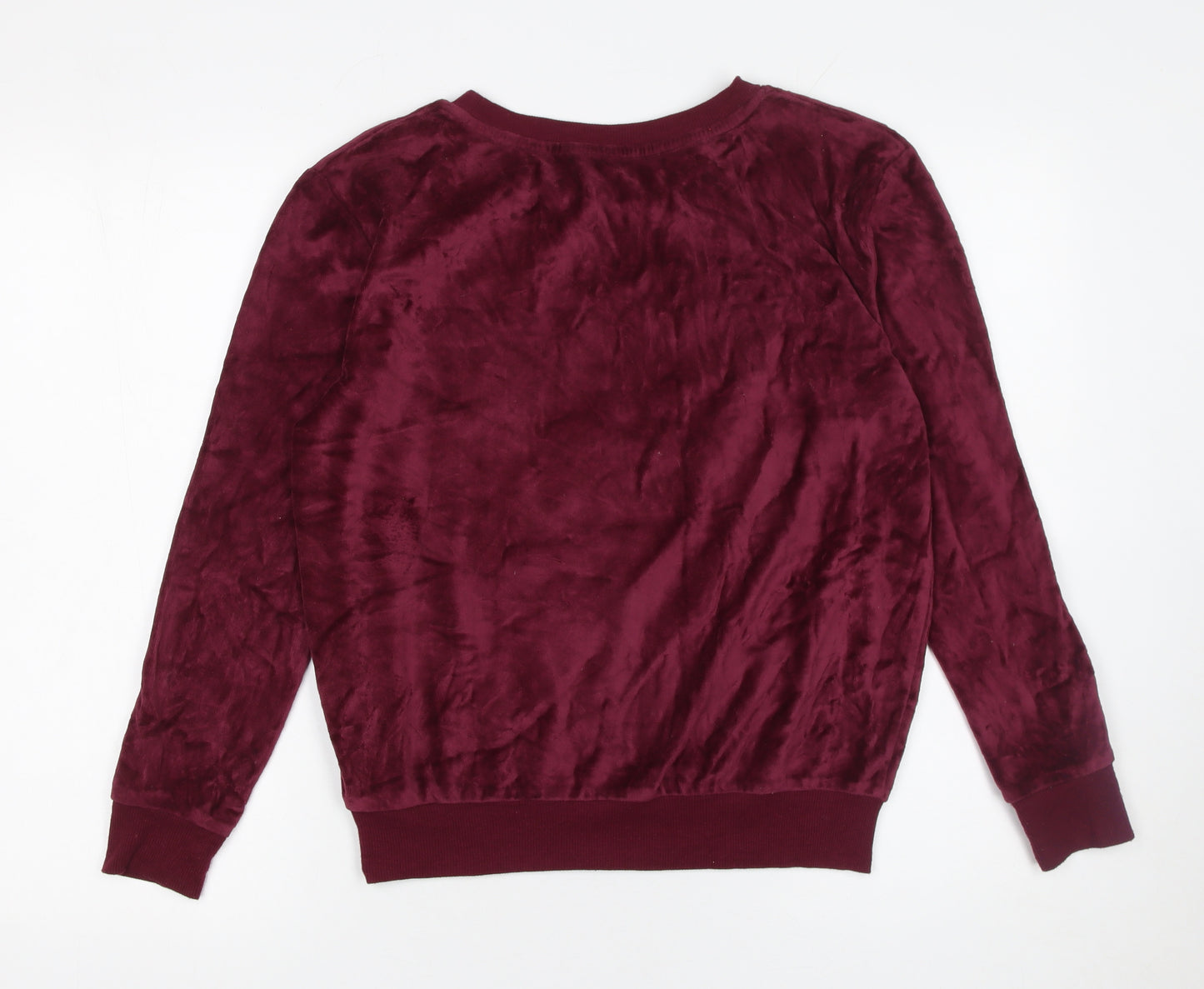 Harry Potter Women's Red Velour Hogwarts Pyjama Top XS