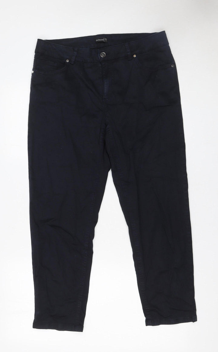 No2moro Women's Blue Size 4 Straight Leg Stretch Jeans