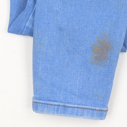 Dorothy Perkins Women Blue Distressed Skinny Jeans Size 12
