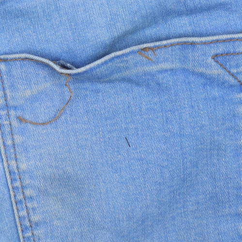 Dorothy Perkins Women Blue Distressed Skinny Jeans Size 12