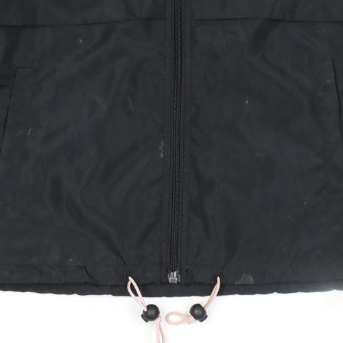 Disney Women’s Black XS Mickey Mouse Hooded Windbreaker Jacket