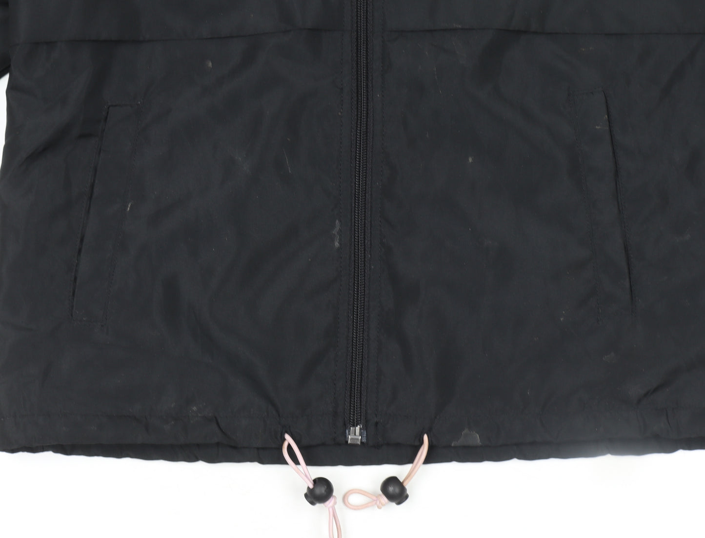 Disney Women’s Black XS Mickey Mouse Hooded Windbreaker Jacket