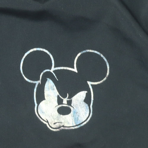 Disney Women’s Black XS Mickey Mouse Hooded Windbreaker Jacket