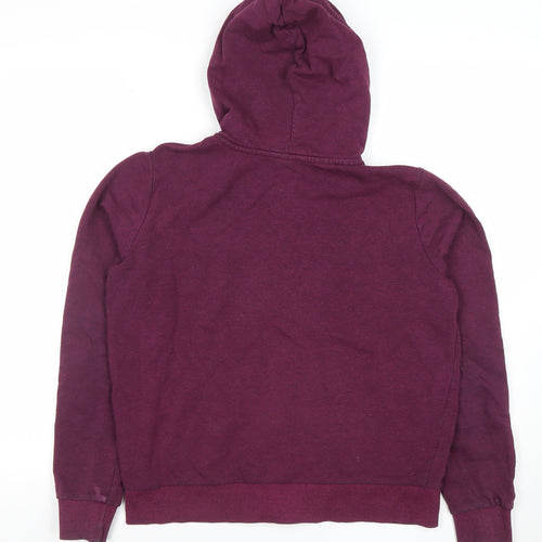 H&M Divided Women’s Purple Full Zip Hoodie Size 12 Cotton Blend