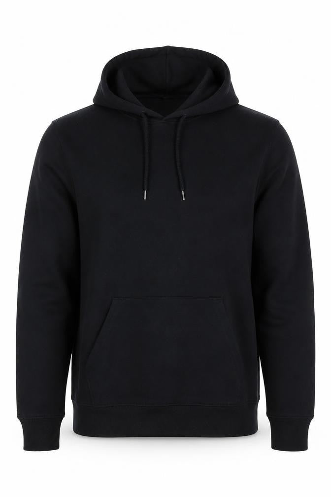 Topman Mens Black Regular Fit Pullover Hoodie Size S