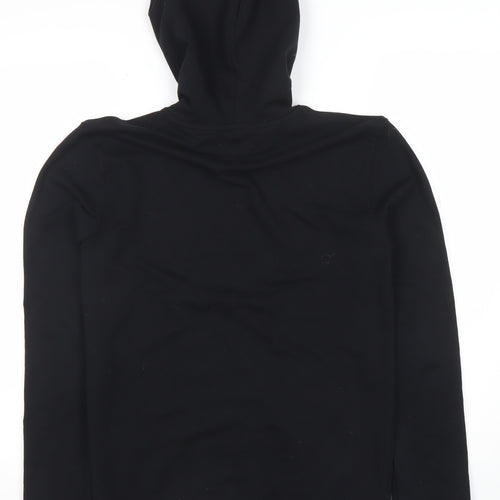 Topman Mens Black Regular Fit Pullover Hoodie Size S