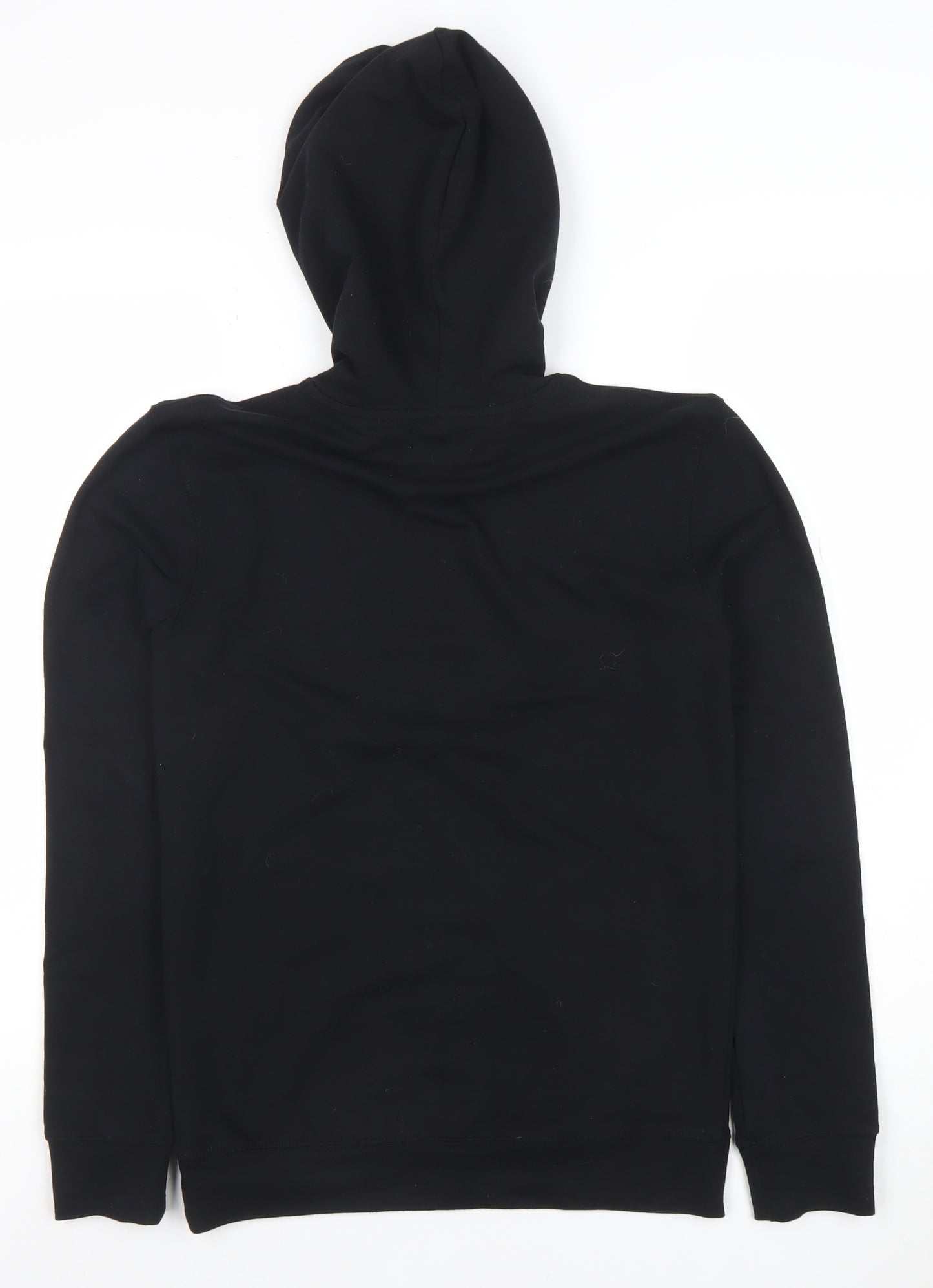 Topman Mens Black Regular Fit Pullover Hoodie Size S