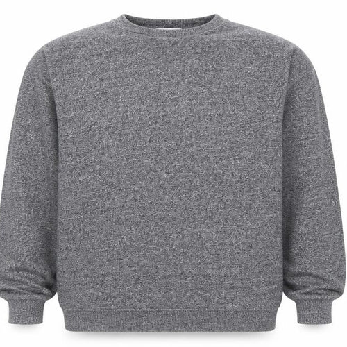 Topman Men's Grey Knit Crew Neck Sweatshirt Size M