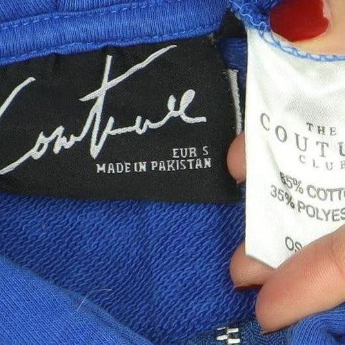 The Couture Club Men's Blue Full Zip Hoodie Size S