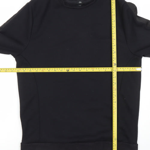 River Island Men's Black Crew Neck Pullover Sweatshirt Size M
