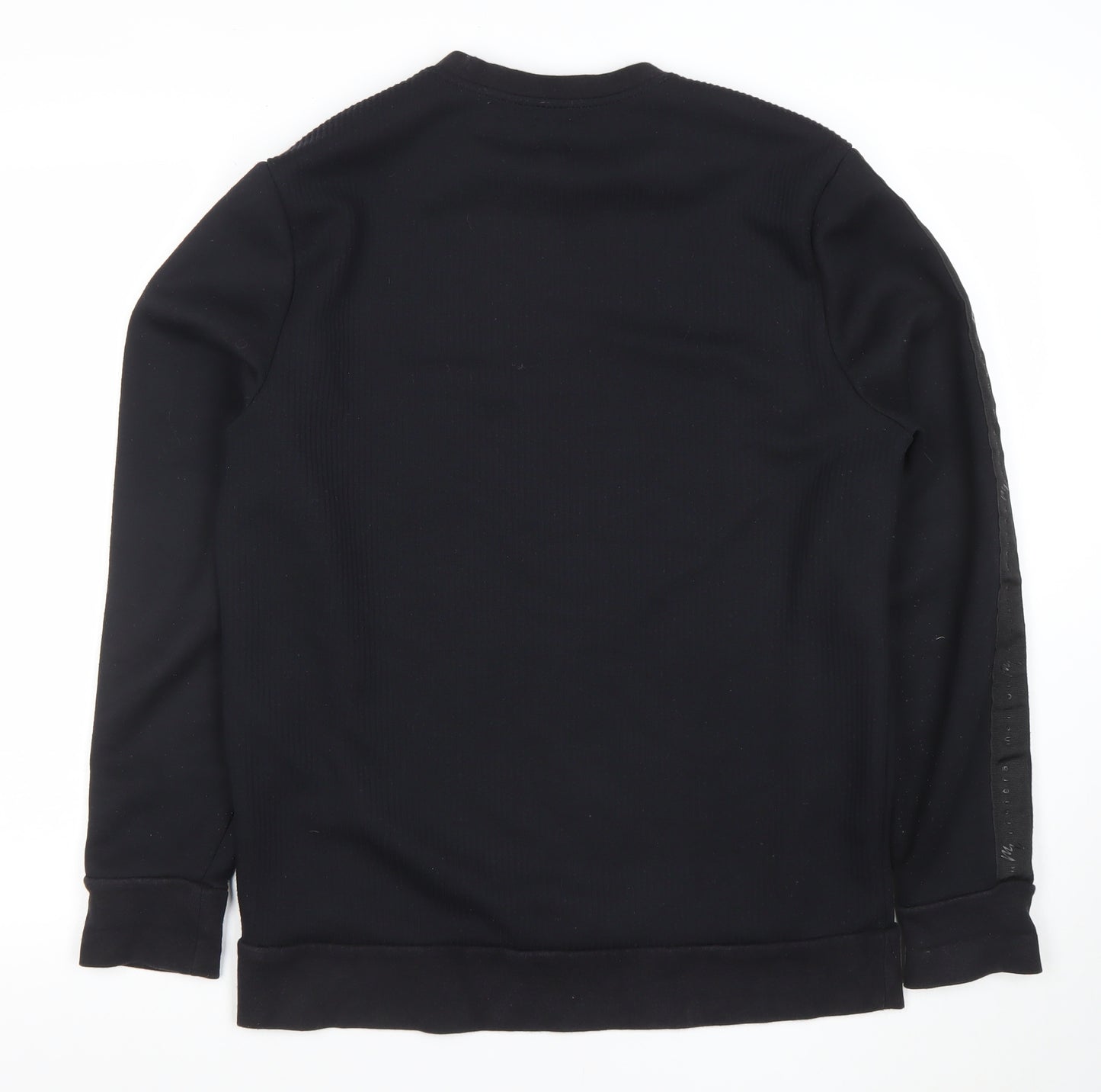 River Island Men's Black Crew Neck Pullover Sweatshirt Size M