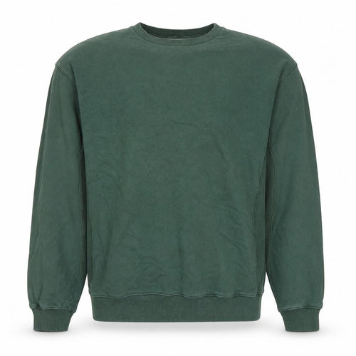 Topman Men’s Green Oversized Crew Neck Cotton Sweatshirt M