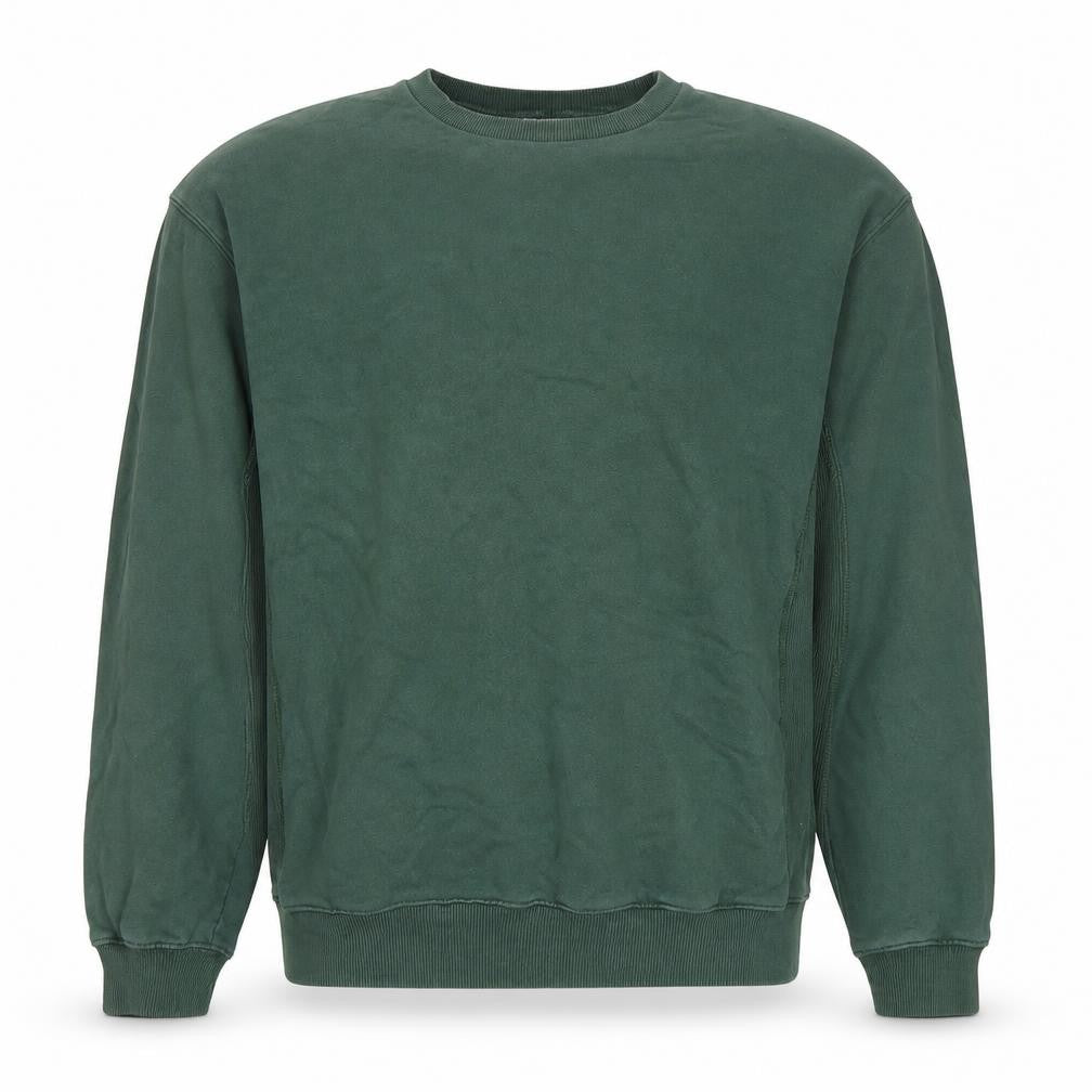 Topman Men’s Green Oversized Crew Neck Cotton Sweatshirt M