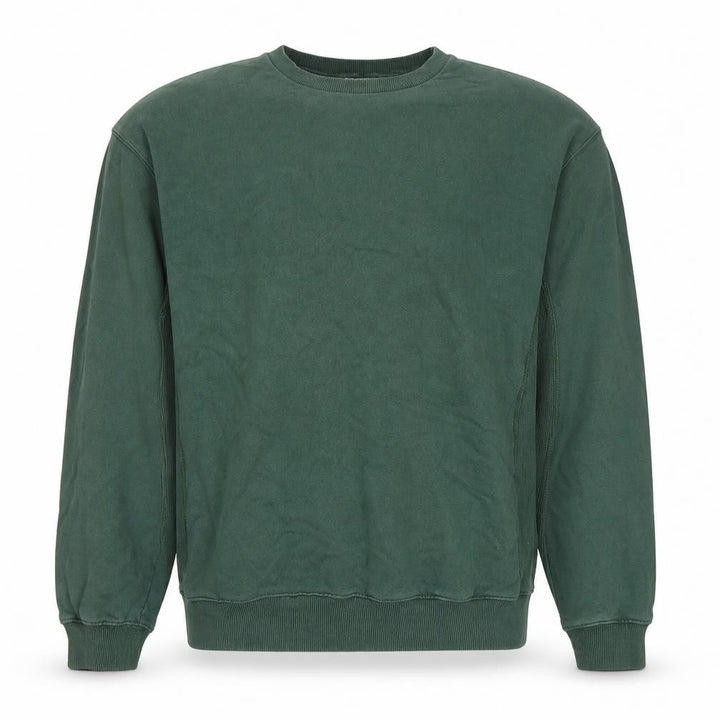 Topman Men’s Green Oversized Crew Neck Cotton Sweatshirt M